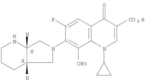 99% up by HPLC 1-Cyclopropyl-8-ethoxy-6-fluoro-7-[(4aS,7aS)-octahydro-6H-pyrrolo[3,4-b]pyridin-6-yl]-4-oxo-1,4-dihydroquinoline-3-carboxylic acid 1029364-75-7